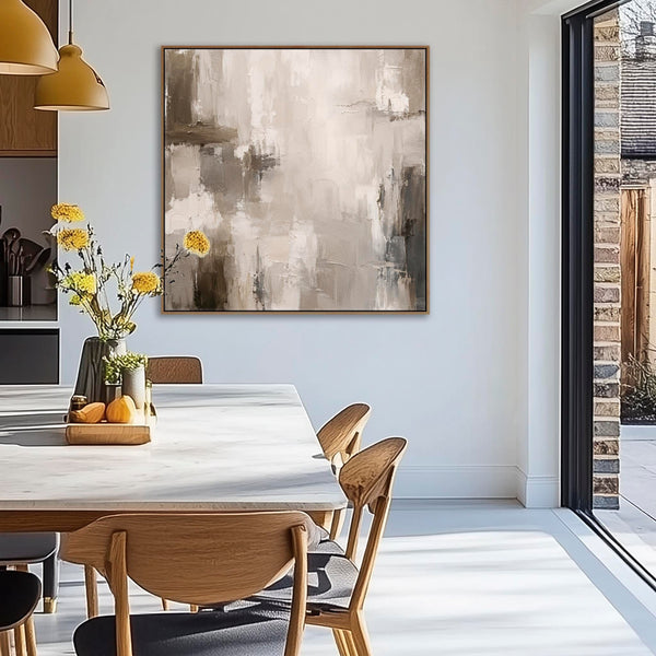 Large Living Room Framed Canvas Picture | Abstract Lounge Art