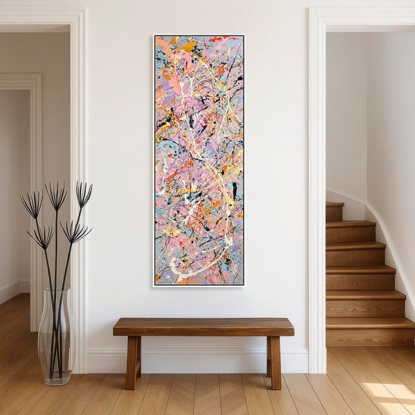 Brighten your Hallway - Abstract Colourful Framed Entrance Art