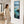 Tall Teal Blue Framed Beach Landscape on Canvas - Serenity