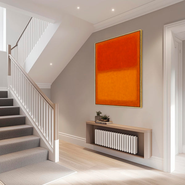 Orange Abstract Framed Canvas Rothko Style - Rust Illusions