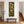 Tall Hallway Framed Canvas - Green Cream Upright Art for Hall