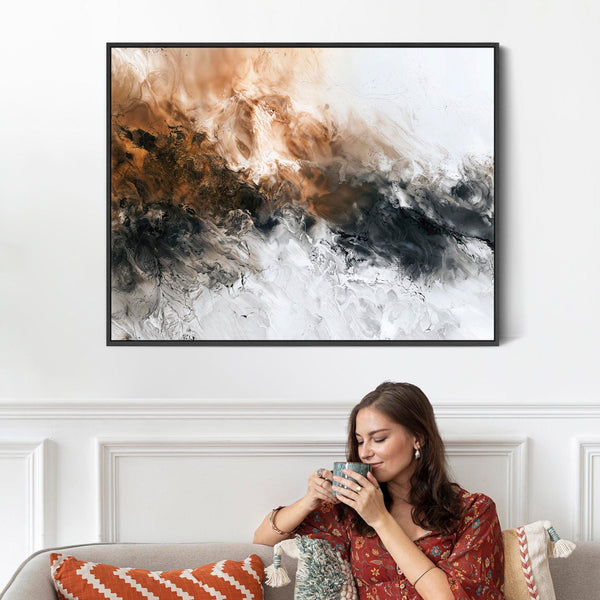 Living Room Framed Wall Art - Umber Dream - Lounge Artwork
