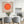 Japandi Rust Orange Moon - Canvas Picture - Frame Included