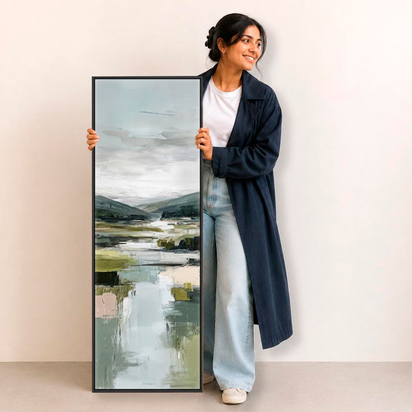 Tall Vertical Wall Art Framed - Upright Scottish Landscape