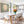 Japandi Moon - Flight Birds - Framed Canvas - Sage Green
