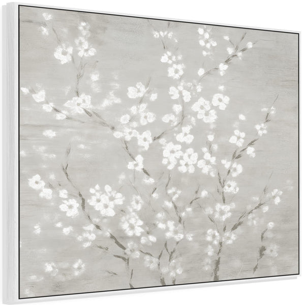 Abstract Framed Wall Art - Silk Blossom - for Living Room