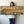 Wide Golden Yellow Blue Framed Canvas Gustav Klimt Harbour Glow