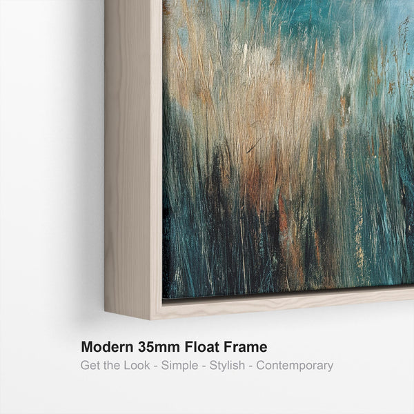 Large Hallway Entrance Framed Canvas Wall Art - Coastal Storm