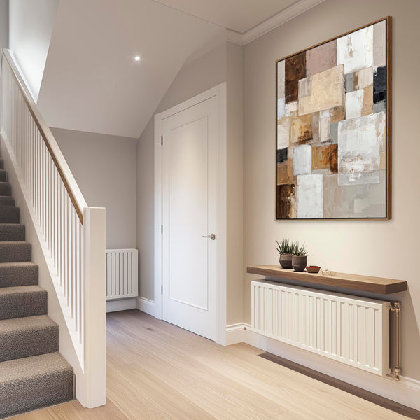 Hallway Framed Canvas Picture - Warm Neutral Entrance Artwork