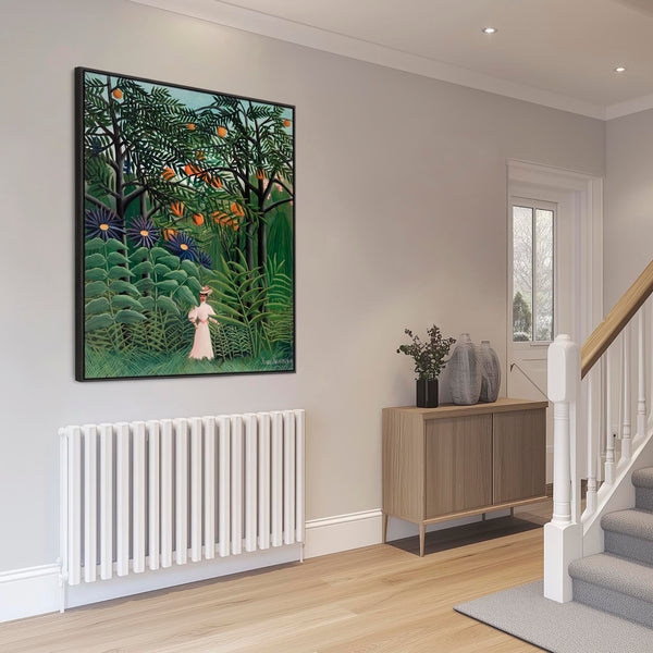 Large Henri Rousseau Wall Art Canvas Print of Woman Walking in an Exotic Forest