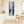 Tall Heron Bird Lake Framed Canvas Wall Art - Misty Blue Grey