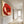 Large Red Gold Cream Floral Gustav Klimt inspired Framed Canvas