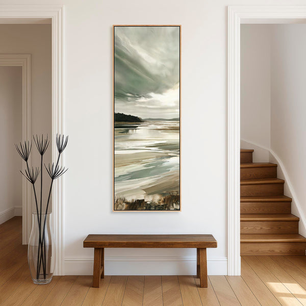Irish Landscape Framed Coastal Wall Art Canvas - Atlantic Way