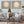 Japandi Moon - Flight Birds - Framed Canvas - Sage Green - Set of 2 Pictures
