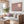 Dusty Blush Pink Japandi Framed Artwork on Canvas