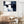 Blue White Abstract Wall Art Framed - Polar Divide