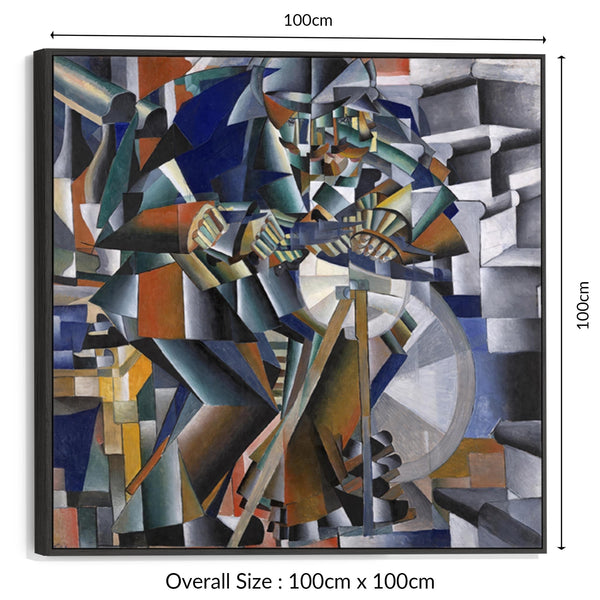 Kazimir Malevich Multi-Coloured Framed Canvas Abstract Knifegrinder Painting