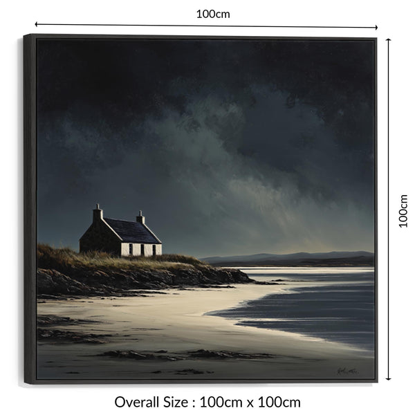 Large Framed Scottish Wall Art - Coastal Crofters Retreat