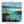 Teal Blue Green Framed Scottish Landscape Canvas - Beach View