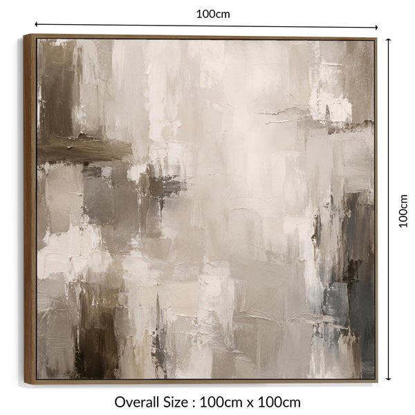 Large Living Room Framed Canvas Picture | Abstract Lounge Art