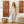 Tall Framed Vertical Wall Art Canvas - Rust - Upright Abstract