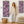 Tall Mauve Abstract Canvas - Upright Jackson Pollock Style Art