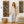 Tall Framed Upright Canvas Art - Brown Cream Abstract - Chaos