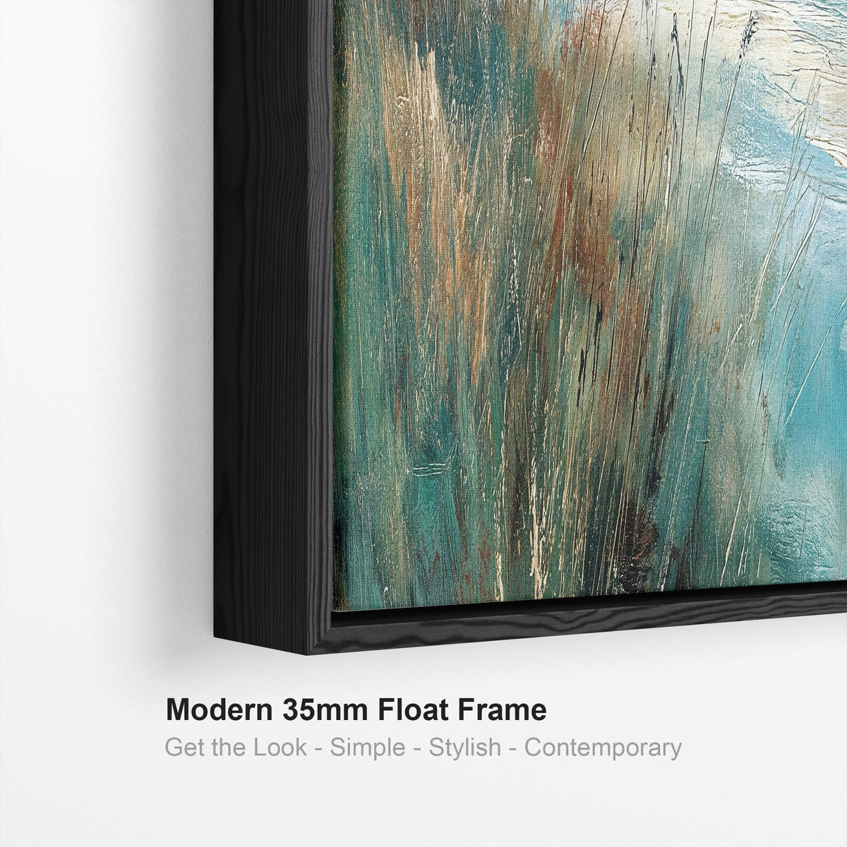 Wide Living Room Framed Wall Art Canvas for Lounge - Tempest ...