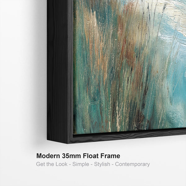 Wide Living Room Framed Wall Art Canvas for Lounge - Tempest