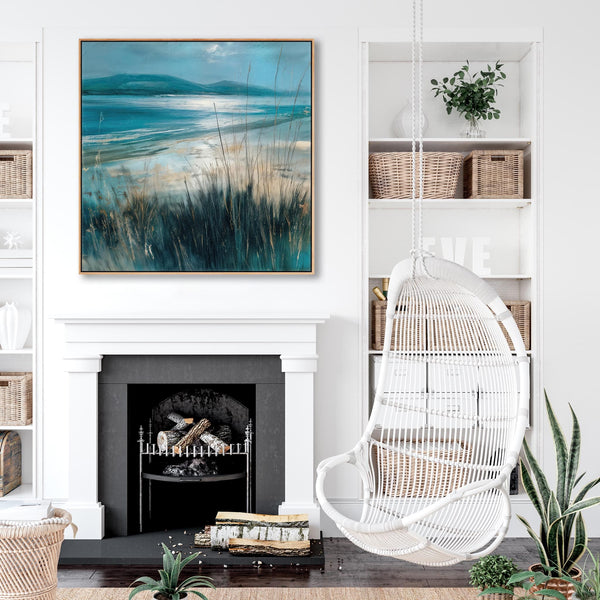 Scottish Islands Framed Coastal Beach Wall Art - Celtic Light