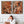 Large Living Room Framed Canvas for Lounge Rust Abstract Set 2