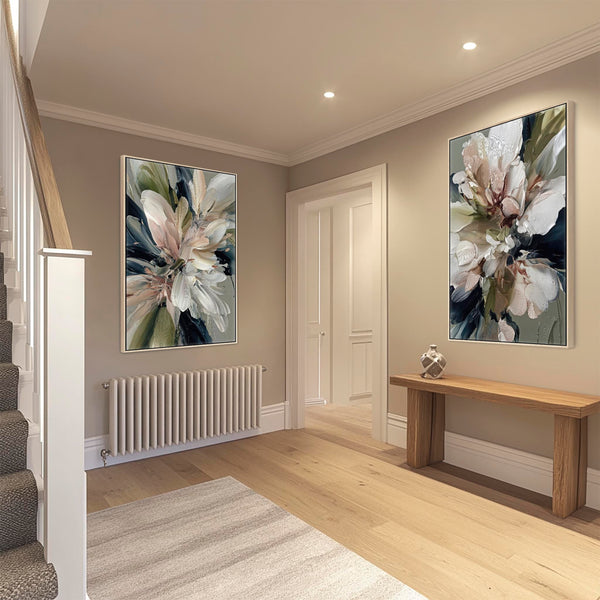 Extra Large Living Room Pair Canvas Pictures Framed - Set of 2