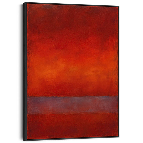 Huge Mark Rothko inspired Framed Canvas Wall Art - Late Glow