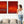 Large Mark Rothko inspired Framed Set of 2 Canvases - Red Flow