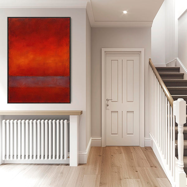 Huge Mark Rothko inspired Framed Canvas Wall Art - Late Glow