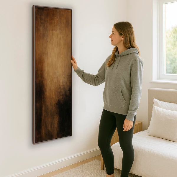 Brown Beige Black Framed Artwork Canvas Mocha Wish