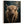 Morag - Blonde Cream Highland Cow - Teal Framed Canvas Print