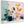Abstract Colourul Floral - Pink Green Framed Canvas Art Print