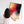 Multi-Coloured Unique Framed Canvas Art Colourful Cascade