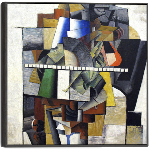 Kazimir Malevich Multi-Coloured Framed Abstract Artwork Canvas Mikhail Matyushkin Painting