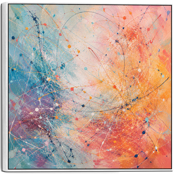 Large Bright Colourful Framed Kitchen Wall Art Canvas - Frenzy