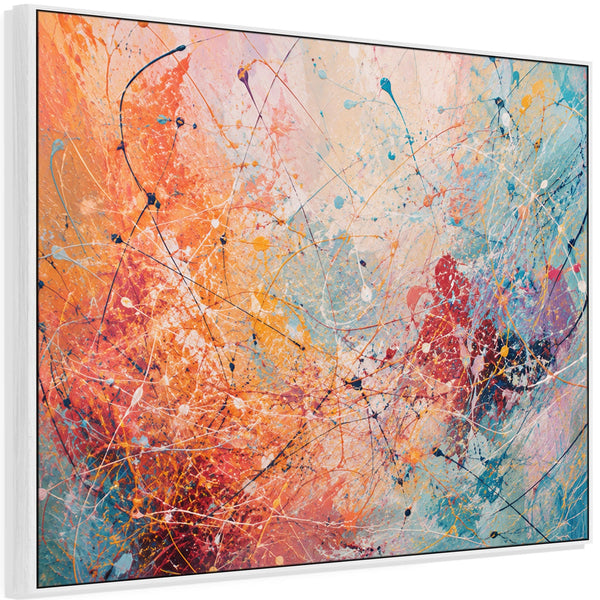 Bright Vibrant Colourful Framed Kitchen Wall Art Canvas - Zesty