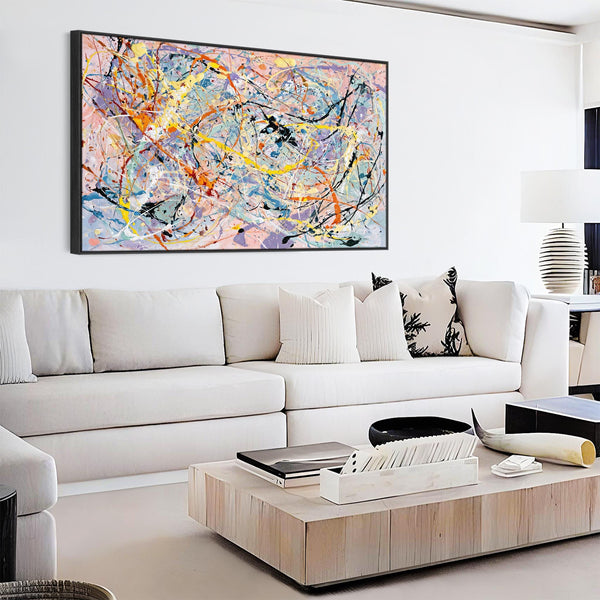 Brighten Your Living Room - Abstract Colourful Lounge Wall Art
