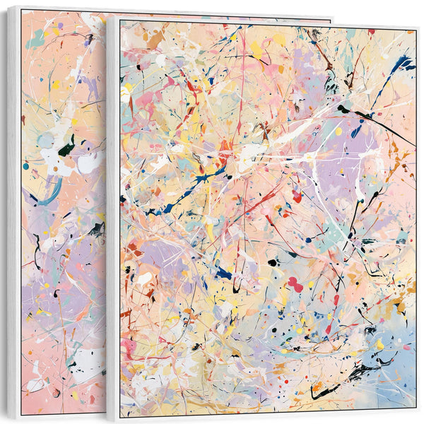 Freshen up your Living Room Colourful Pair Canvas Prints Framed