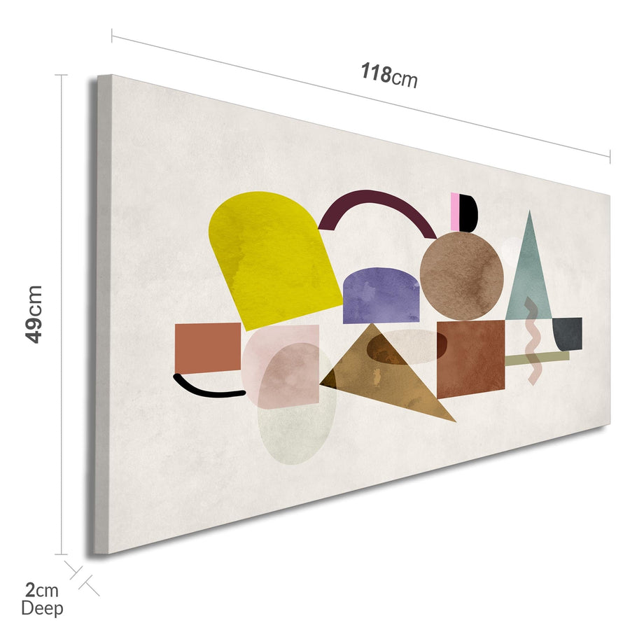 Multicoloured Geometric Design Framed Art Prints
