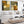 Large Mustard Green Pair of Abstract Framed Canvas Set of 2 - Cozy Earth