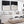 Large Set 2 Cream Neutral Black Framed Wall Art Abstract Shores