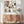 Large Beige Cream Framed Picture on Canvas - Mocha Harmony