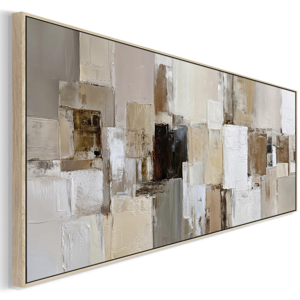 Wide Long Canvas Art Print Framed Warm Earth Panoramic