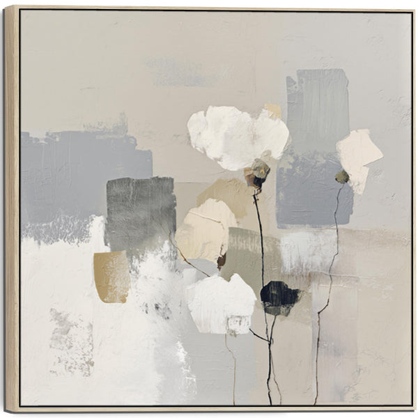 Hallway Framed Wall Art Canvas Abstract Floral Entrance